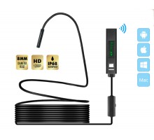 Эндоскоп WODE с Wi-Fi и камерой HD 1200P для Android, IOS, Windows, MAC длиной 2 метра