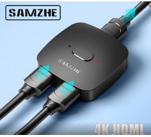 Двунаправленный HDMI сплиттер, переключатель 2 в 1 и 1 в 2 SAMZHE 4K 60Hz 3D 