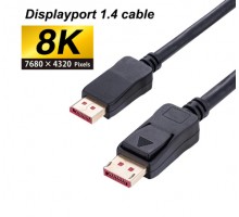 Displayport - DisplayPort кабель версии 1,4 с поддержкой 8K 60 Hz и 4K 144 Hz длина 0.5, 1, 1.8, 3, 5 метров