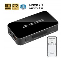 HDMI 2,0 переключатель HDR 4K 60 Гц  4 в 1 (4 входа - 1 выход)