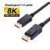 Displayport - DisplayPort кабель версии 1,4 с поддержкой 8K 60 Hz и 4K 144 Hz длина 0.5, 1, 1.8, 3, 5 метров